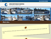 Tablet Screenshot of crescentbeachmarina.com